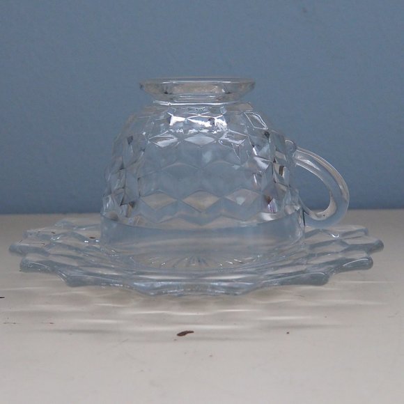 Fostoria Americana Cup and Saucer - Picture 2 of 7